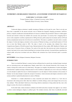 Extremist and Religious Violence: An Economic