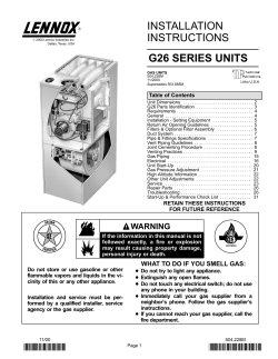 installation instructions g26 series units