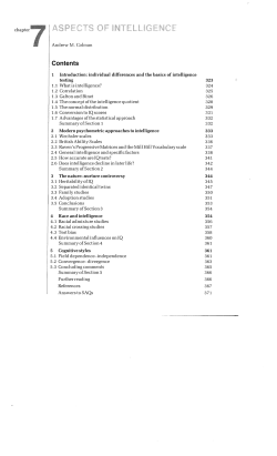 Aspects of Intelligence