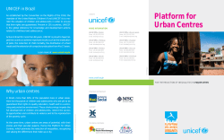 Platform for Urban Centres