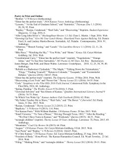 Publications: a Partial Listing