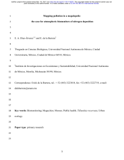 the case for atmospheric biomonitors of nitrogen deposition