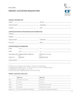 freight elevator requisition