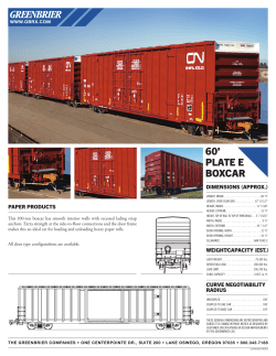 60` PLATE E BOXCAR