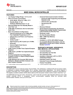 MSP430F2132-EP - Texas Instruments