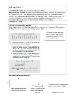 Fractions Bars and
