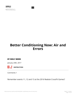 Article - Performance Factory Training