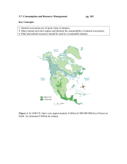 Ch 3.7 Consumption and Resource Management