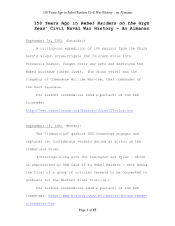 150 Years Ago in Rebel Raiders Civil War History