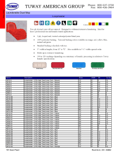 Part Numbers - Tuway American Group
