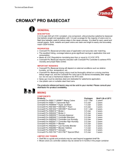 cromax&reg; pro basecoat - Axalta Coating Systems