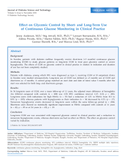 Effect on Glycemic Control by Short- and Long