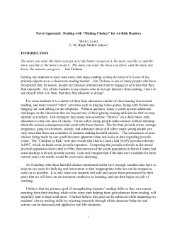 Novel Approach Dealing with “Making Choices” for At