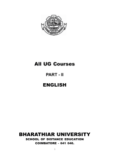 UG Courses - English - Chennai Study Centres