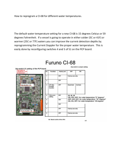 How to reprogram temp on a CI68