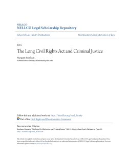 The Long Civil Rights Act and Criminal Justice