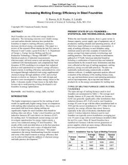 Increasing Melting Energy Efficiency in Steel Foundries