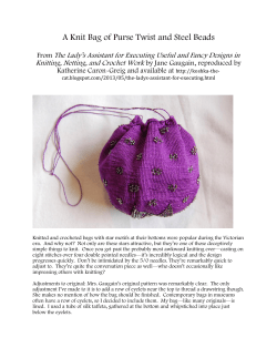A Knit Bag of Purse Twist and Steel Beads
