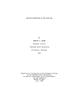BRITISH OPPOSITION TO THE BOER WAR By CHARLES A
