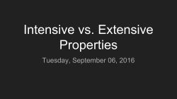Intensive vs. Extensive Properties