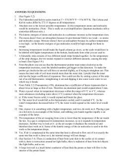 ANSWERS TO QUESTIONS 1. (See Figure 5.2) 2. The Fahrenheit