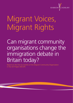 Migrant Voices, Migrant Rights