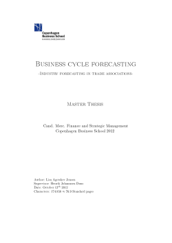 Business cycle forecasting