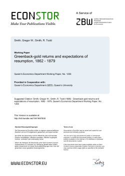 Greenback-gold returns and expectations of resumption, 1862