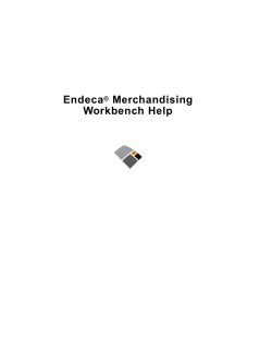 Endeca&reg; Merchandising Workbench Help