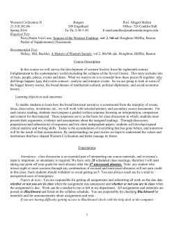 History of Western Civ II