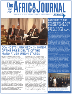 MAY 2015 - Corporate Council on Africa