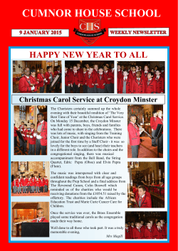 9 January 2015 - Cumnor House School