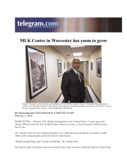 MLK Center in Worcester has room to grow