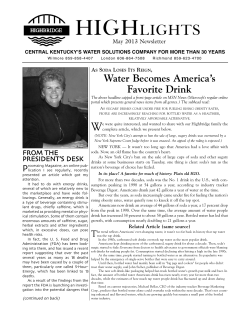 May 2013 Newsletter May newsletter
