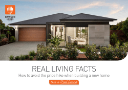 BUILDING A NEW HOME THE RAW FACTS