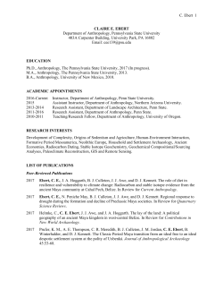 CV - Penn State Anthropology!