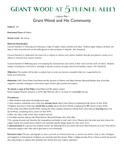 Grant Wood and His Community (Art Curriculum).