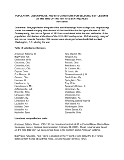 POPULATION, DESCRIPTIONS, AND SITE CONDITIONS FOR