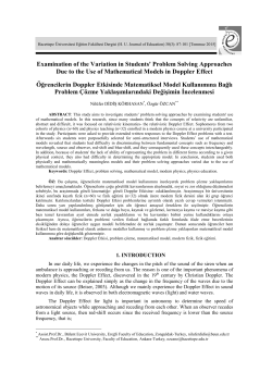 Examination of the Variation in Students` Problem Solving