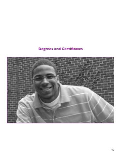 Degrees and Certificates