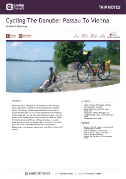 Cycling The Danube: Passau To Vienna