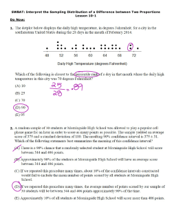 10-1 Sampling Distribution for Two Sample Proportions