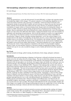 Soil morphology adaptations to global warming in arid and semiarid