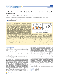 Implications of Transition State Confinement within Small Voids for