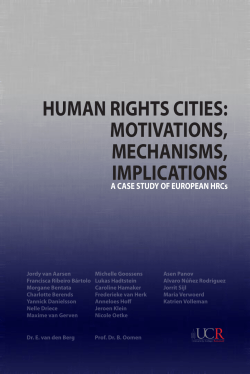 human rights cities: motivations, mechanisms, implications
