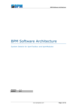 BPM Software Architecture