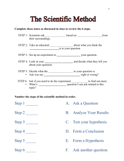 Complete these notes as discussed in class to review