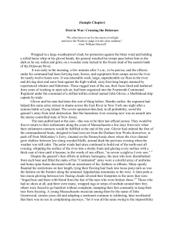 (Sample Chapter) First in War: Crossing the Delaware