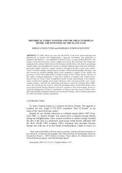 SZOLTYSEK Conze - the Max Planck Institute for Demographic