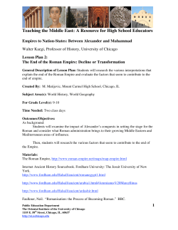 lesson plan - Teaching the Middle East